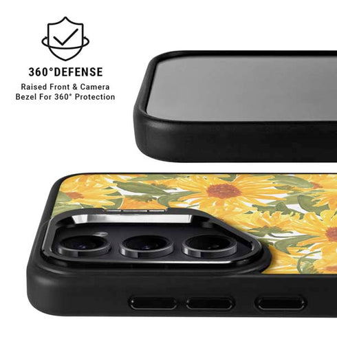 Bouffants and Broken Hearts Sunflowers Galaxy S25 Kickstand Case